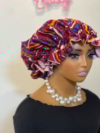 Image 2 of Double Layer Satin Hair Bonnet