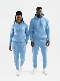 Image 1 of YAC Carolina Blue Mesh Blend Sweatsuit