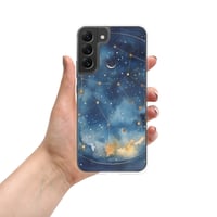 Image 15 of Celestial Constellation Night Sky Stars and Clouds Painting Clear Case for Samsung®