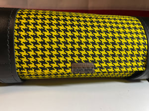 Image of Yellow houndstooth duffle and tool roll