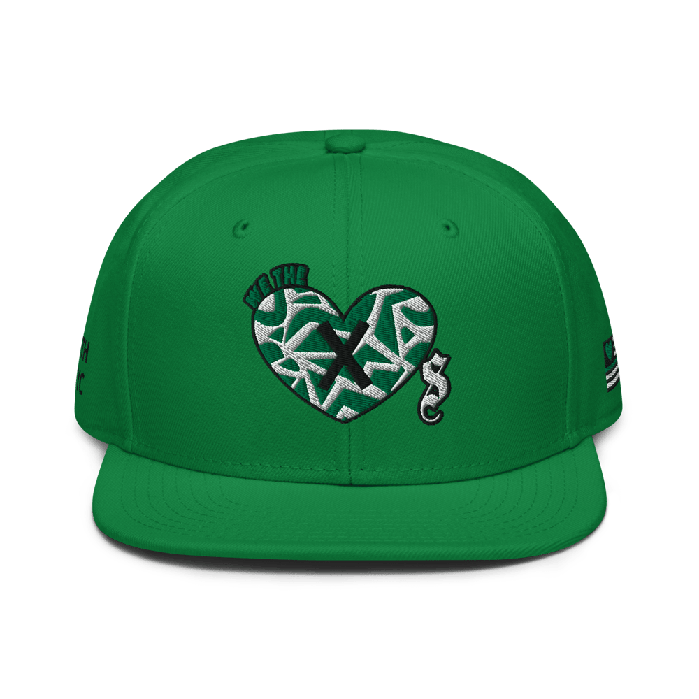 Image of Jade x Blanco Abstract Heart Snapback Hat