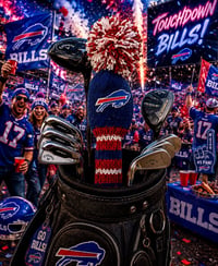 Image 4 of BUFFALO Bills custom Golf Club Cover hand knit logo NFL fan  gift-3fbca0f9