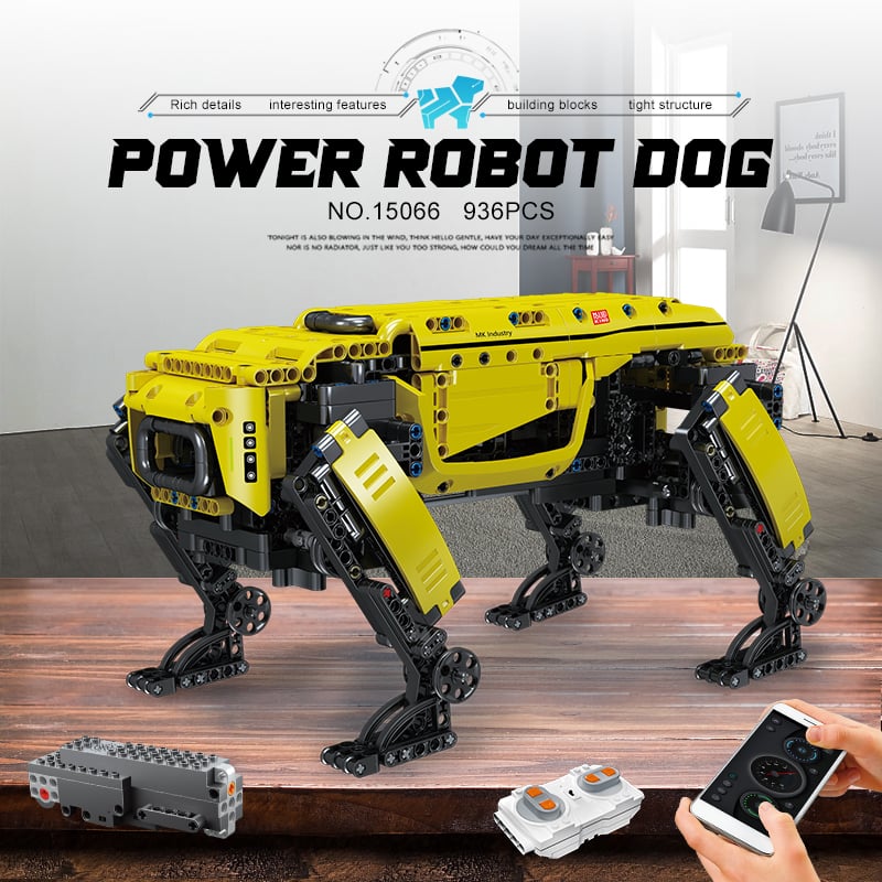 Image of Technical Robot Toys The RC Motorized Boston Dynamics Big Dog Model AlphaDog Building Blocks Bricks 