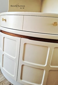 Image 6 of Mid Century Modern Luxury Corner Drinks Cabinet by Nathan - Stone Vintage Cocktail Display Unit