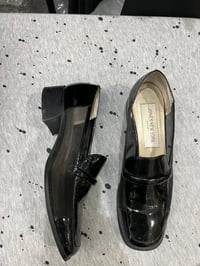 Image 1 of vintage patent leather jones New York loafer mesh side