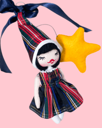 Image 1 of ORNAMENT ELF ART DOLL #7