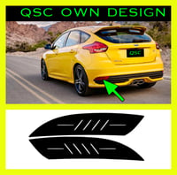 Image 1 of X2 Ford Focus Mk3.5 Rear Reflector Overlay Sticker Decal