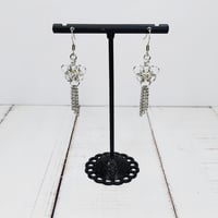 Image 2 of Fringed Crystal Earrings