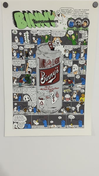 Image of DC Creepers Comic Art - Binny, the Recycling Ghost 