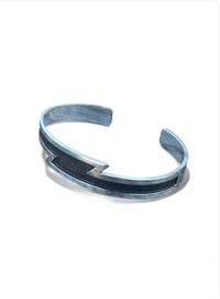 Image 3 of Ride the Sky Sterling Silver Lightning Bolt Cuffs
