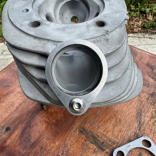 Image of UM-045 Shovelhead Exhaust Flange Stainless Steel