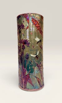 Image 3 of “Cornflower” reduction lustre vase