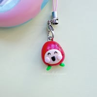 Image 3 of Ichigotchi - Tamagotchi Polymer Clay Charm