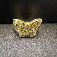 Image 7 of 14k Gold Plated Nugget Rings