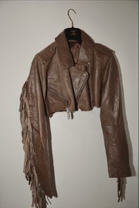 Image 1 of REWORKED VINTAGE  LEATHER JACKET 