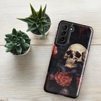 Image 16 of Goth Inspired Baroque Style Painting Skull and Flowers Tough case for Samsung®