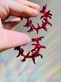 Image 4 of ♥️Burgundy Hyacinth Hoops♥️