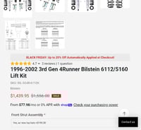 Image 8 of Bilstein 6112/5160 Lift Kit