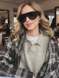 Image 1 of Oversized 70s Retro Aviator Vintage Style Sun Glasses