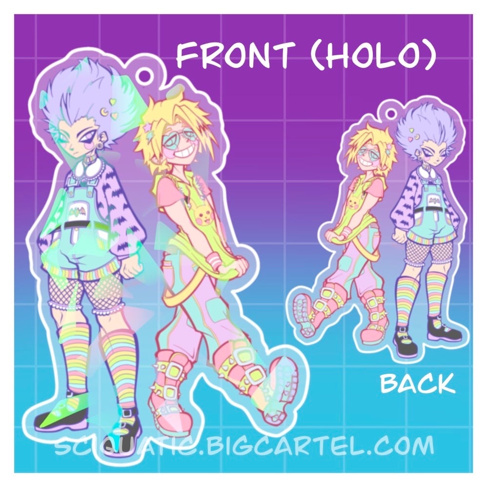 Image of  3” Pastel Holographic Charm