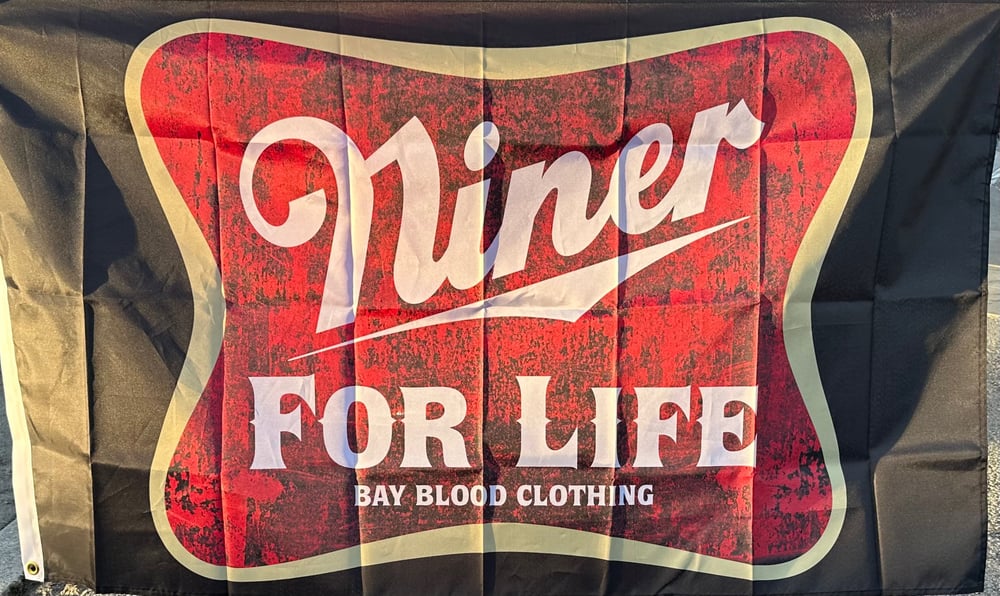 Image of Bloody Niner For Life Flag 
