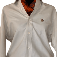 Image 8 of Vintage Chaps Ralph Lauren Cream Button Up Cotton Men’s Shirt - 15.5/35 Small