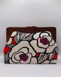 Image 1 of Outline Sketch Bold Flower Clutch