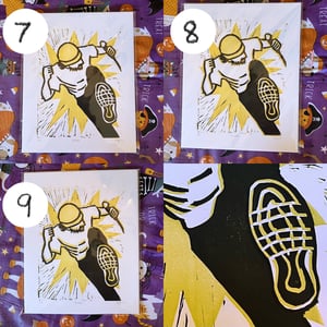 Pummel relief prints