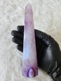Image 8 of 6.5" Sardonyx Agate Crystal Towers | Blue | Purple | 6 - Styles