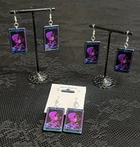 Image 1 of “THE FOOL” TAROT CARD EARRINGS