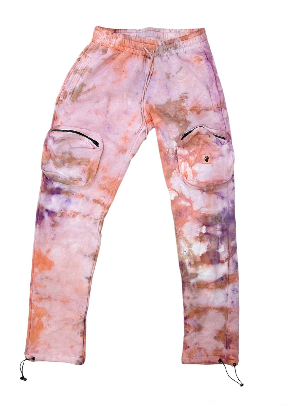 Pink and orange tie dye online sweatpants