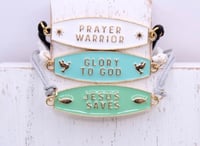 Image 3 of Inspirational Connector Bracelets, Free Devotion Card Included. 