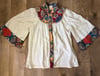 Vintage gauzy bell sleeve blouse 