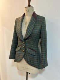 Image 1 of Leather shawl collar Agnes jacket