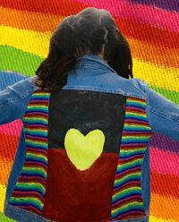 Image 4 of Custom Hand Painted Denim Jacket