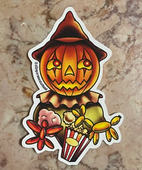 Image 1 of Pumpkin Scarecrow Sticker