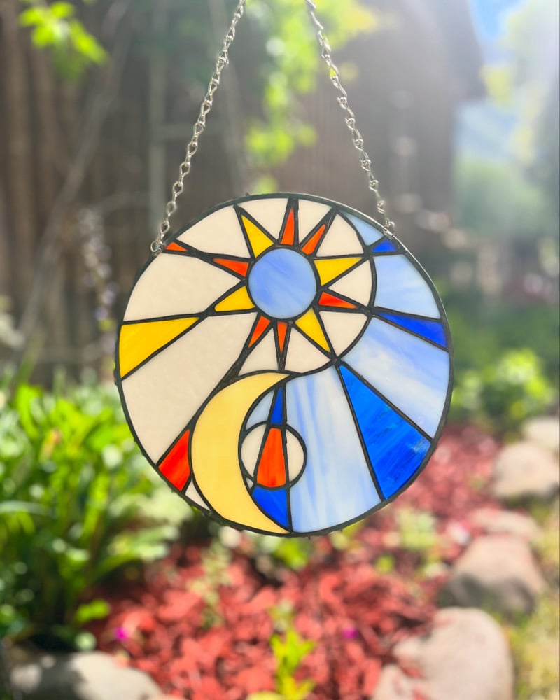 Image of Yin-Yang- stained glass
