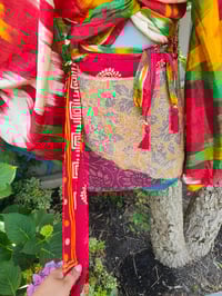 Image 1 of Wrap petal skirt 8-18 uk red waistband