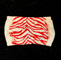 Image 1 of 4. Double Sided Zebra TUBE TOP