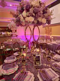 Image 1 of White, lavender and purple Flower ball 80 cm