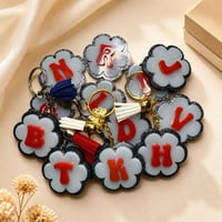 Image 1 of All American Floral Letter Keychain 