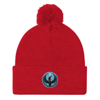 Image 8 of Pom-Pom Beanie - Blue Rebel Loon