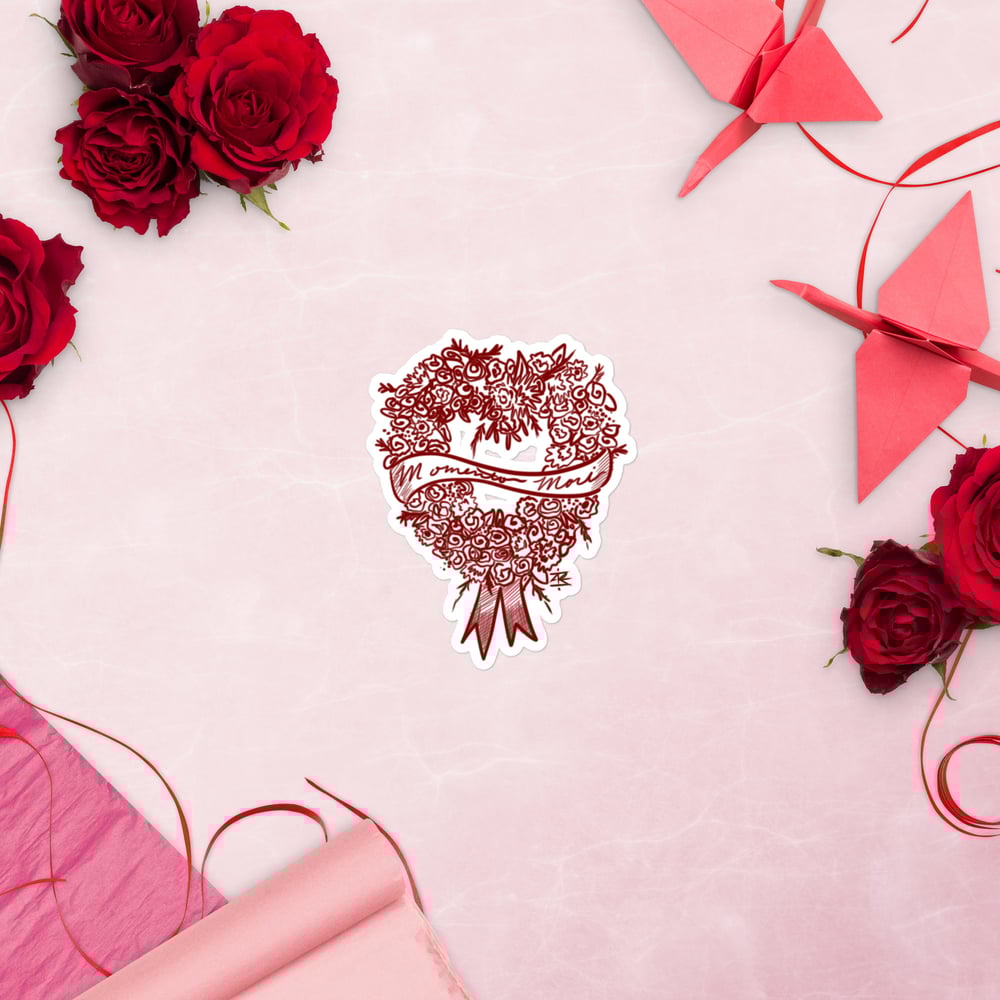 Momento Mori Heart Wreath Bubble-free stickers