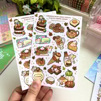 Image 1 of Pumpkin Dessert Sticker Sheet