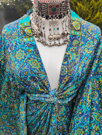 Image 14 of Amara Wrap dress - turquoise henna