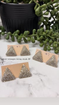 Image 2 of Gold studs PICK INSIDE 