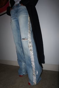 Image 1 of Crystal Tuxedo Jeans 