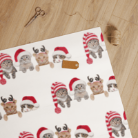 Image 2 of Gift wrap paper (Christmas kitten's)