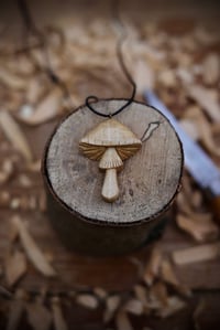 Image 2 of Mushroom Pendant Necklace..