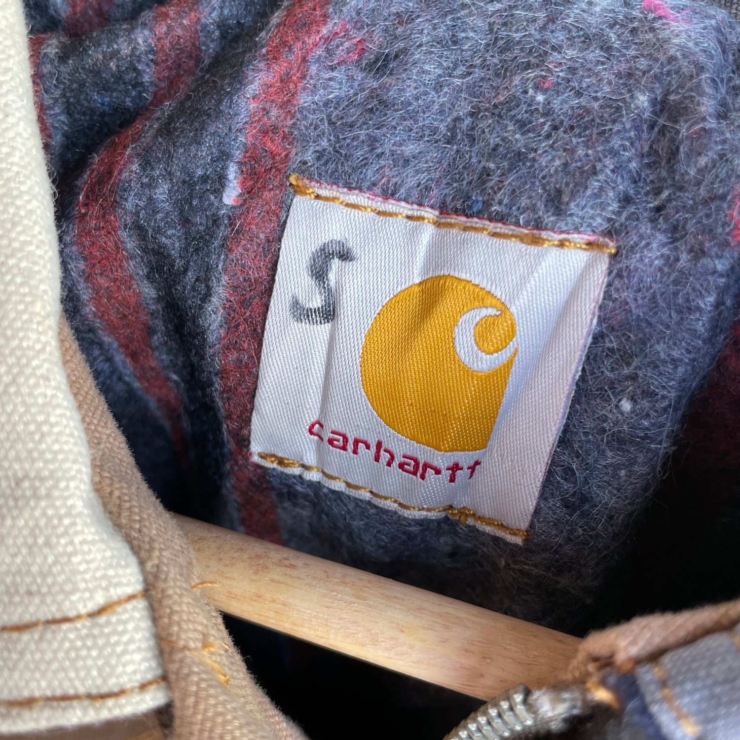 Image of Vintage Carhartt Detroit rework jacket size small 